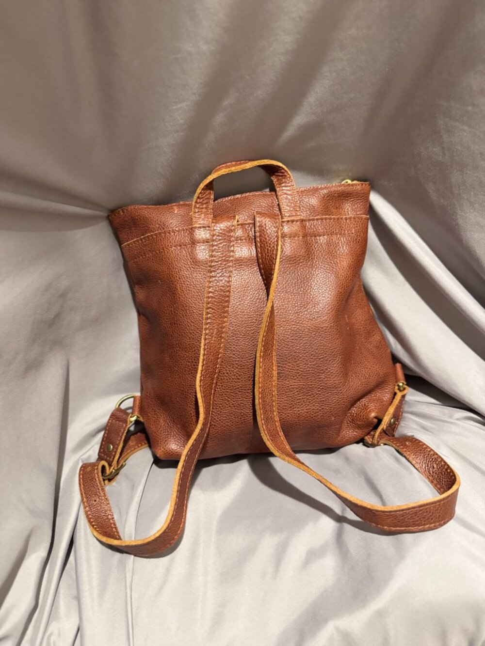 Portland Leather Goods Handmade Leather Backpack - Picture 3 of 8